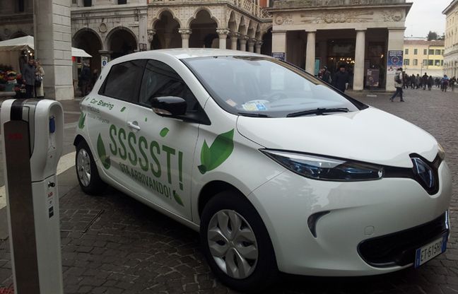 Car sharing ecologico, Renault Zoe protagonista