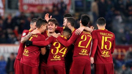 Coppa Italia; Roma-Entella 4-0: super Schick, giallorossi ai quarti