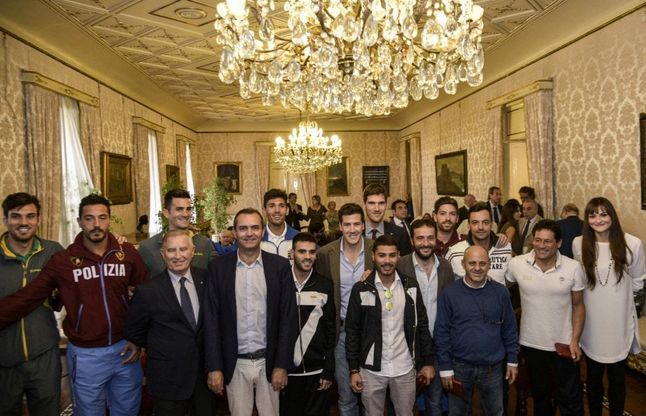 Gli atleti olimpici napoletani premiati in Comune
