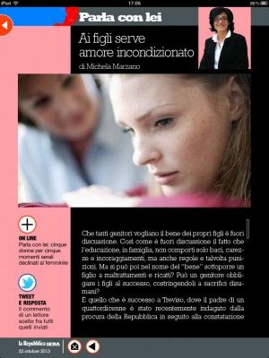 Ai figli serve amore incondizionato