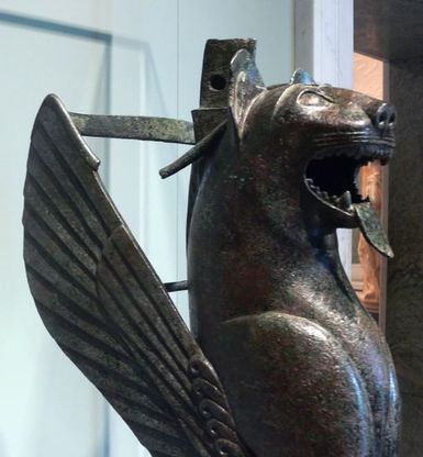 Il "Felino alato" al Museo archeologico di Salerno
