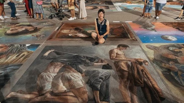 Sfida tra madonnari da tutto il mondo: al primo e terzo posto due gemelle di Bergamo