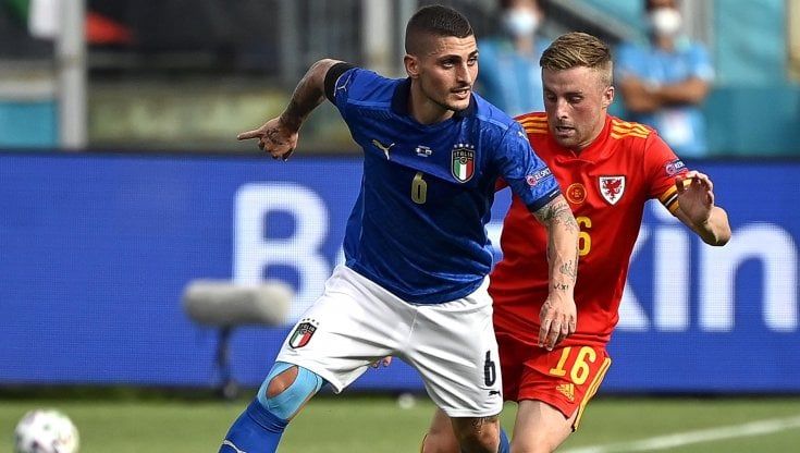 Europei di calcio, staffetta in regia: entra Verratti, esce Locatelli