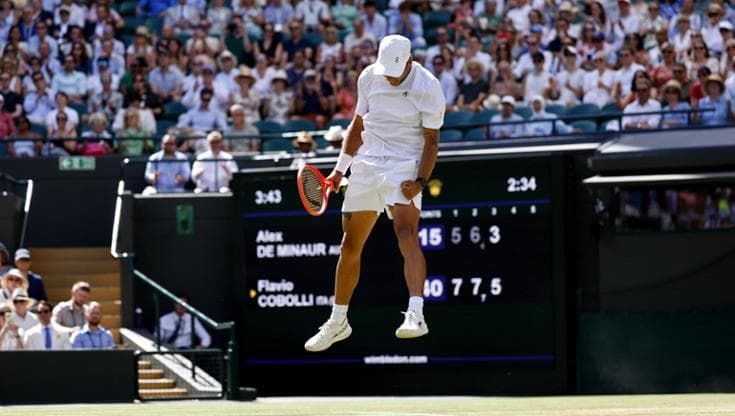 Wimbledon, Cobolli e Paolini ai quarti. Flavio esulta come Ronaldo e scherza: “Prestatemi una casa”