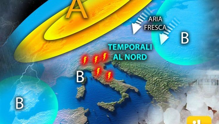 Previsioni meteo: weekend con temporali al Nord, più soleggiato al Centro-Sud