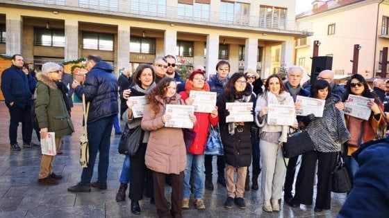 Potenza, flash mob per la Gazzetta del Mezzogiorno