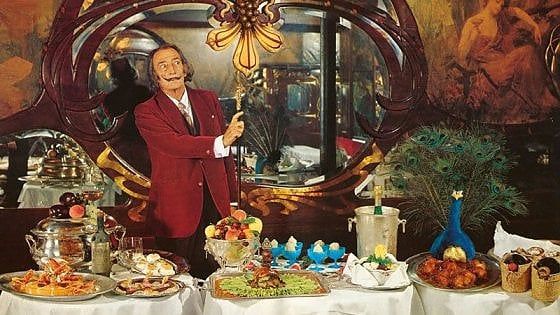 Il libro: un invito surrealista alle cene di Gala