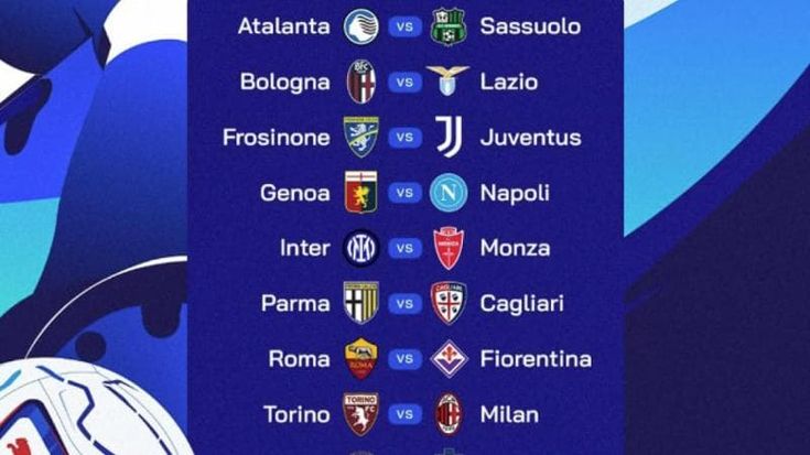 Serie A, il calendario: l’Inter riparte dal Monza. Il Napoli di Allegri debutta a Marassi