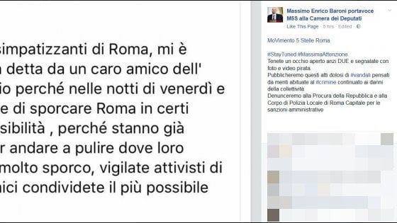 Roma, l'onorevole M5S Baroni e il complotto sui rifiuti: "Il Pd sporcherà Roma prima di ripulirla"