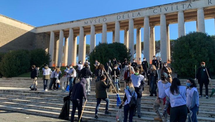 Museo della Civiltà romana nel degrado, retake con il giovane candidato sindaco